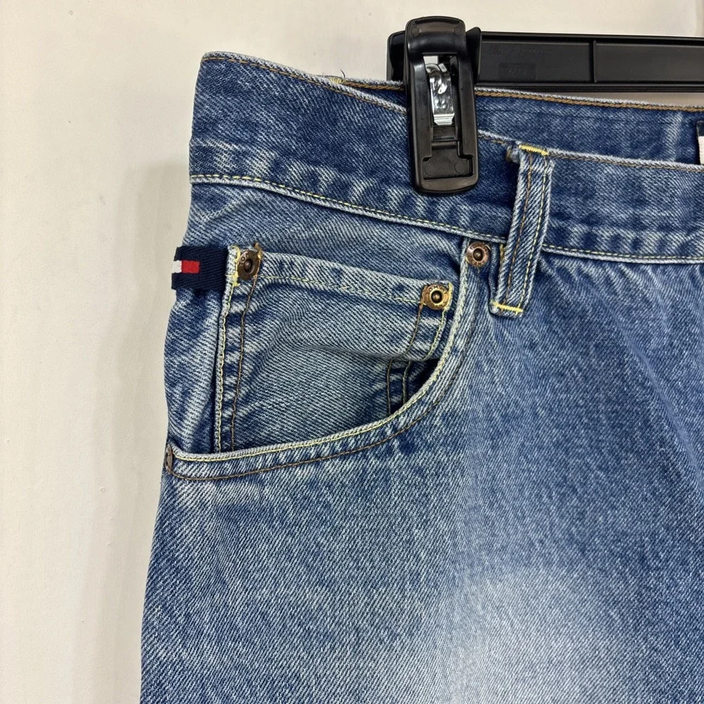 Tommy Jeans Denim Pants Mens 36x30‎ Blue Good Vintage 90s Relaxed Straight Leg